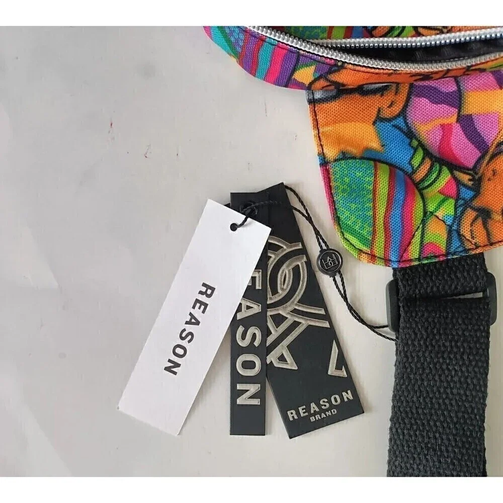 Reason Legend Bear King Print Crossbody Mini Backpack New with Tags - Picture 3 of 6